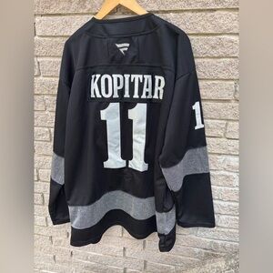 Mens sz 56 XXXL Anze Kopitar Black Stitched Jersey